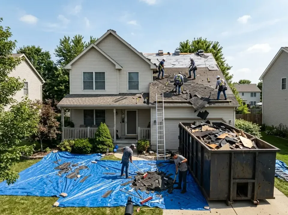 roof-replacement-debris-remova-004 — frequently asked questions, Cheapest Dumpster Rentals in Freeport, IL